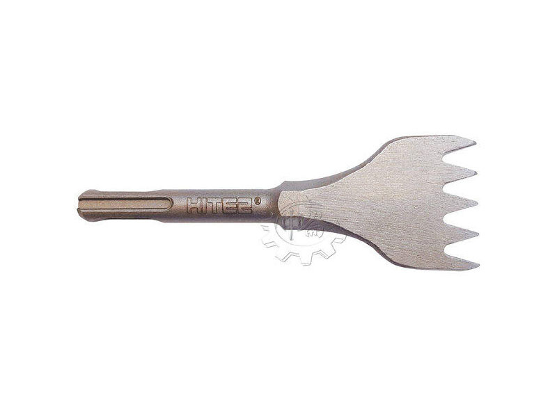 ＊中崙五金【缺貨中】四溝大平鑿 DM-14*5T 免出力電鑽專用 (叉子型) 5齒 160MM長