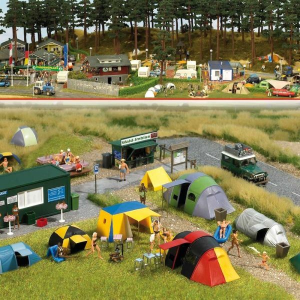 Busch 6044 HO規 Campground Scene