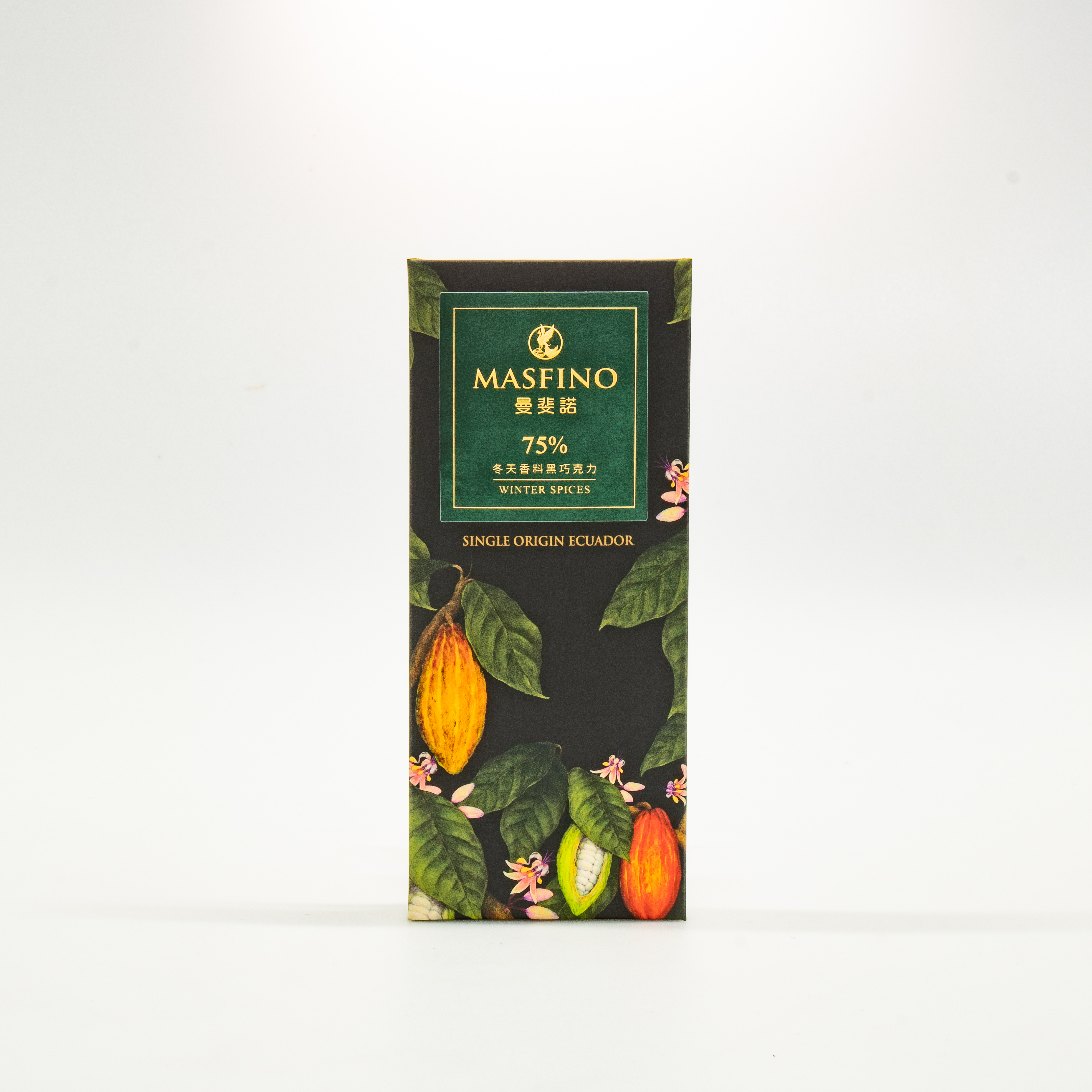 MASFINO 75% WINTER SPICES DARK CHOCOLATE SINGLE ORIGIN