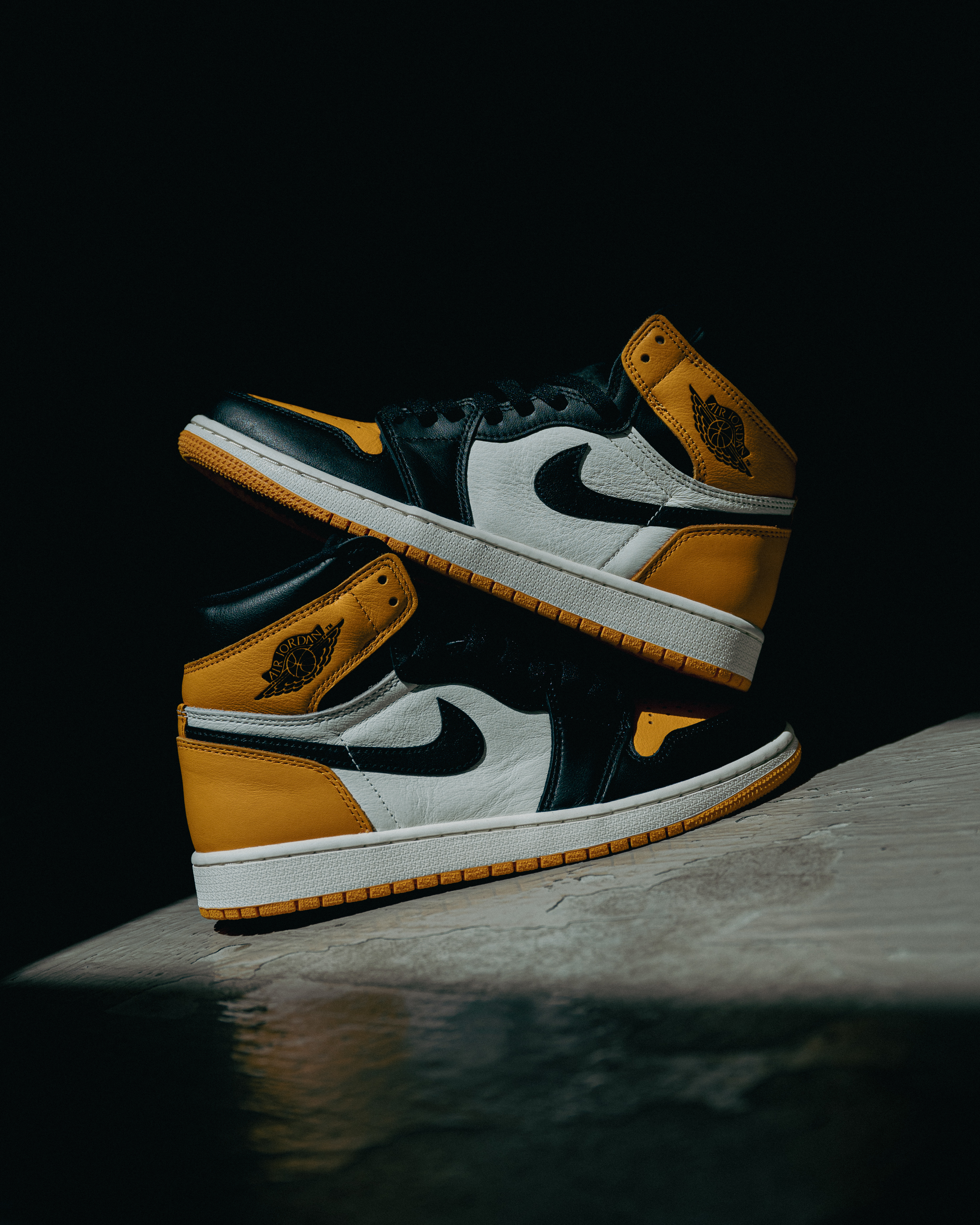 Air jordan 1 retro high og white & yellow online