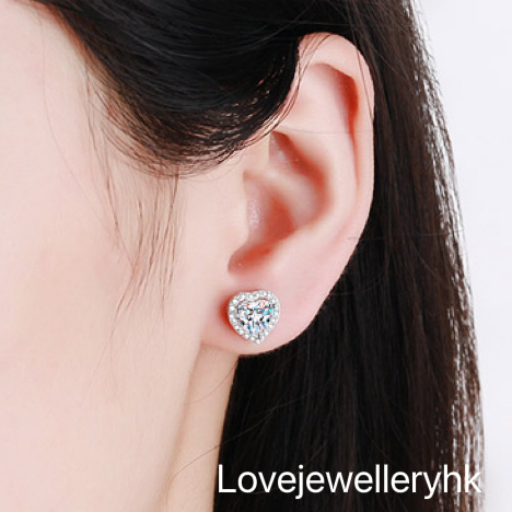 心心包耳環   E1C003