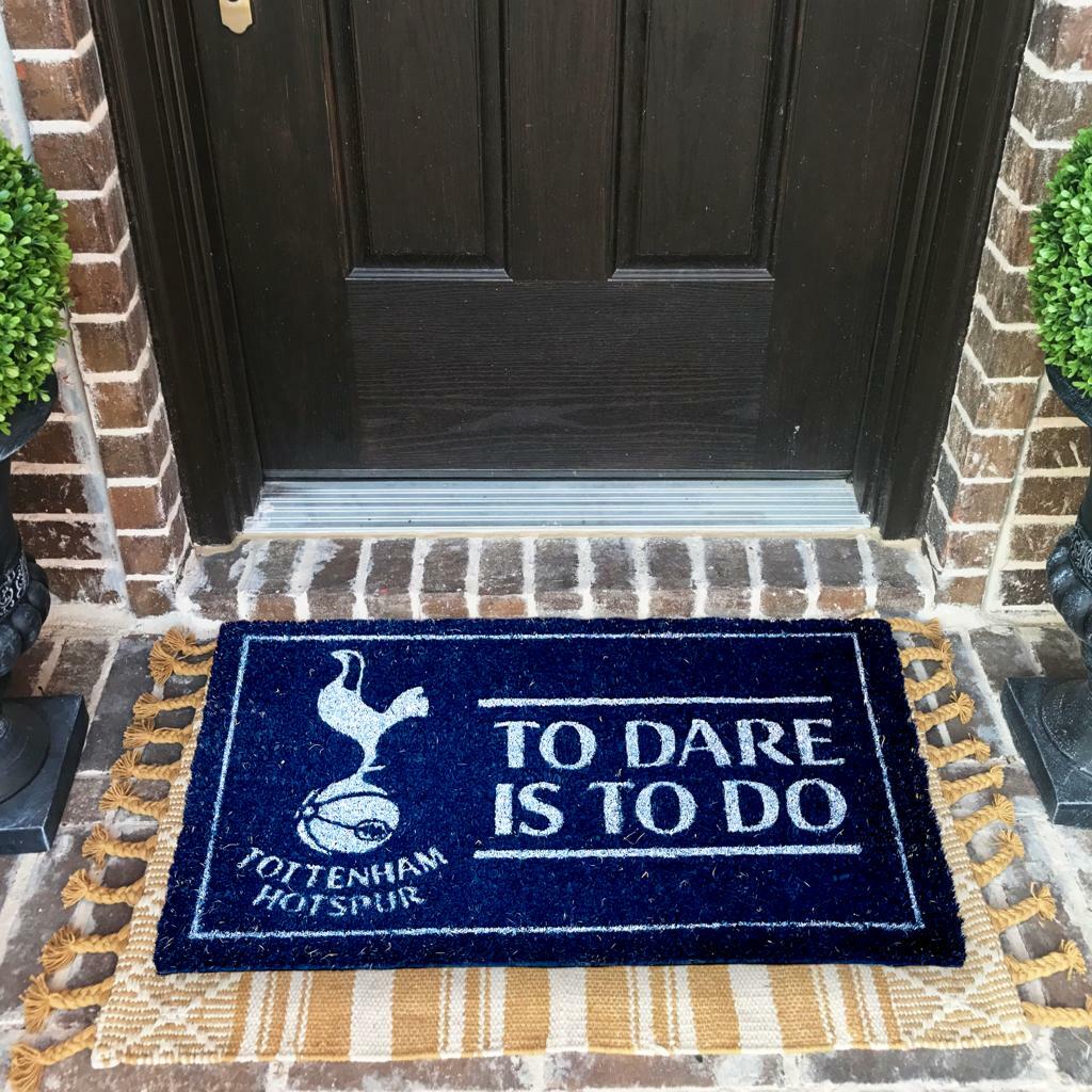 熱刺深藍色TO DARE IS TO DO門口地毯