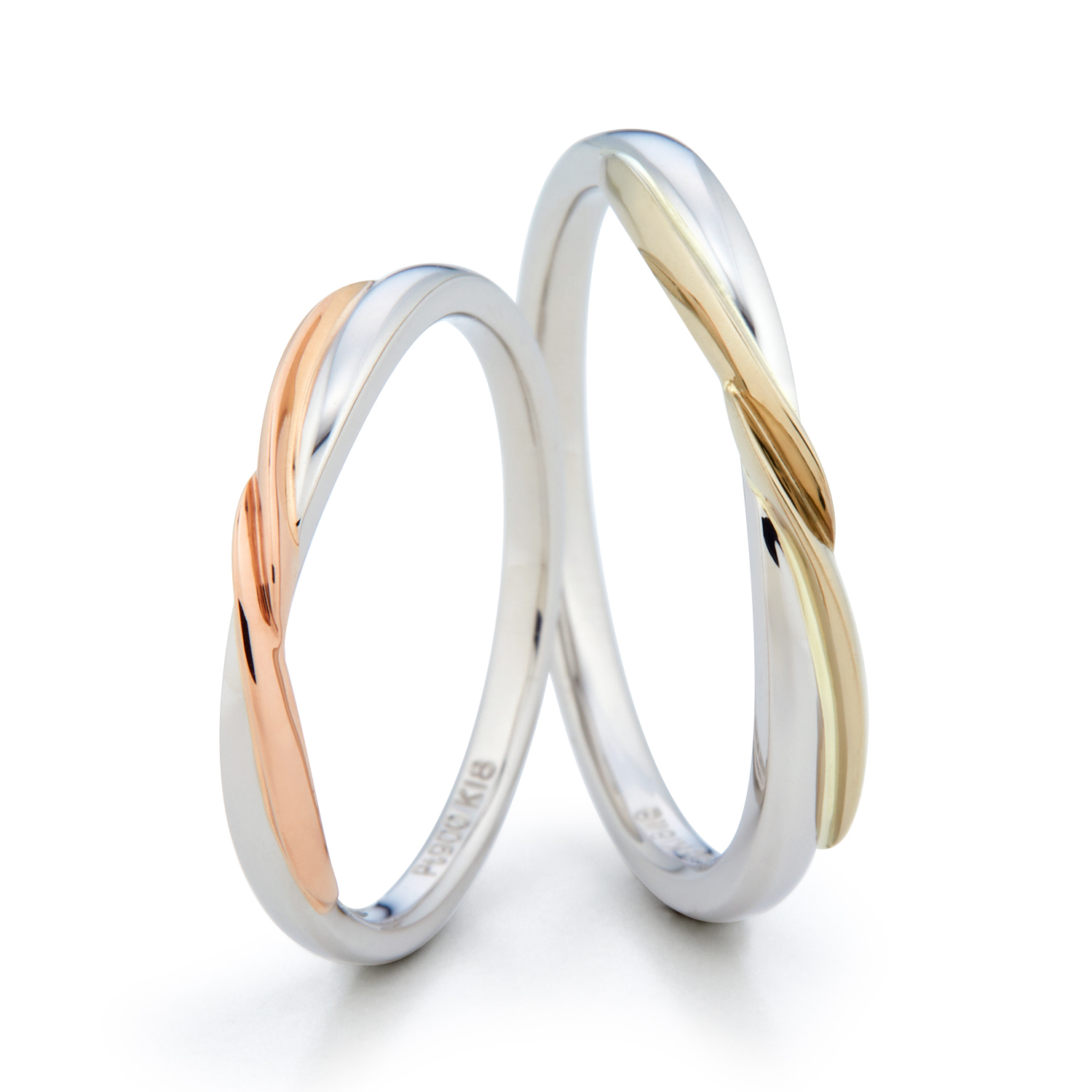 Aile Blanche! - Miraculous 命中註定 鉑金 (Pt900) / 18K玫瑰金 / 18K白金(原色)結婚戒指