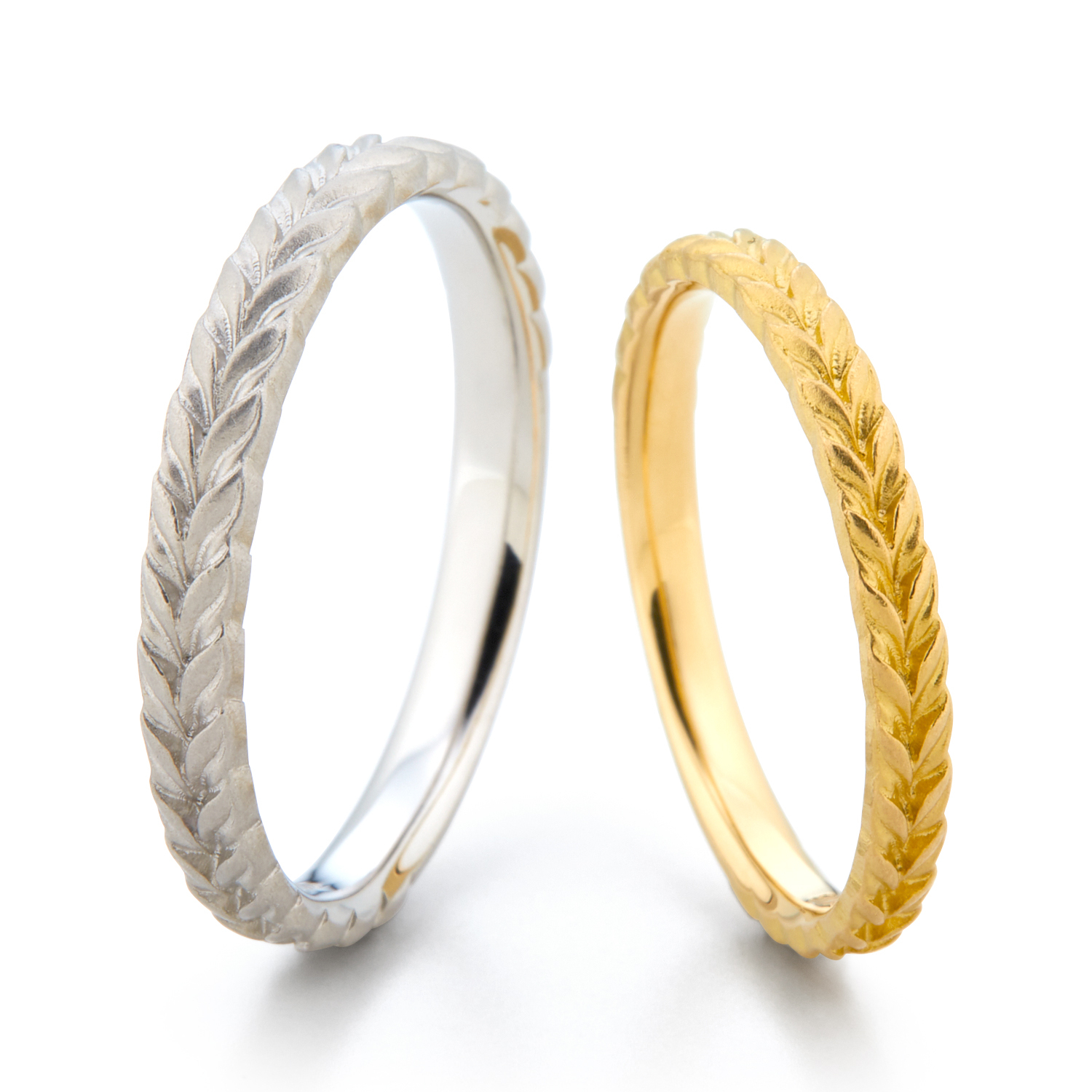 Aile Blanche! - Eden 伊甸園 鉑金 (Pt900) / 18K黃金結婚戒指