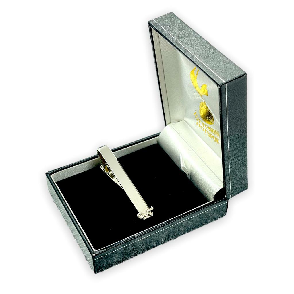 熱刺純銀色領帶夾