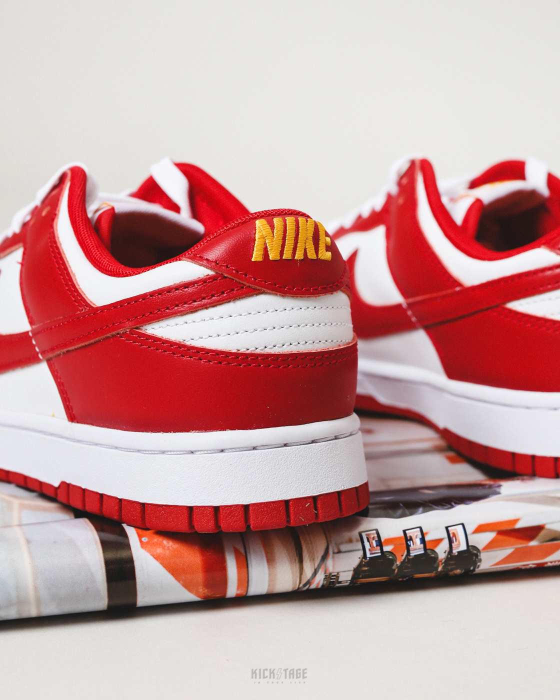 男鞋NIKE DUNK LOW GYM RED 白紅大學紅南加州大學低筒休閒鞋【DD1391-602