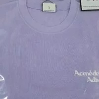 [S] ADLV ROUNDING LOGO WAFFLE SHORT SLEEVE T-SHIRT,LIGHT PURPLE, ADLV22SS-SSLWFF-LPP (SAV85)
