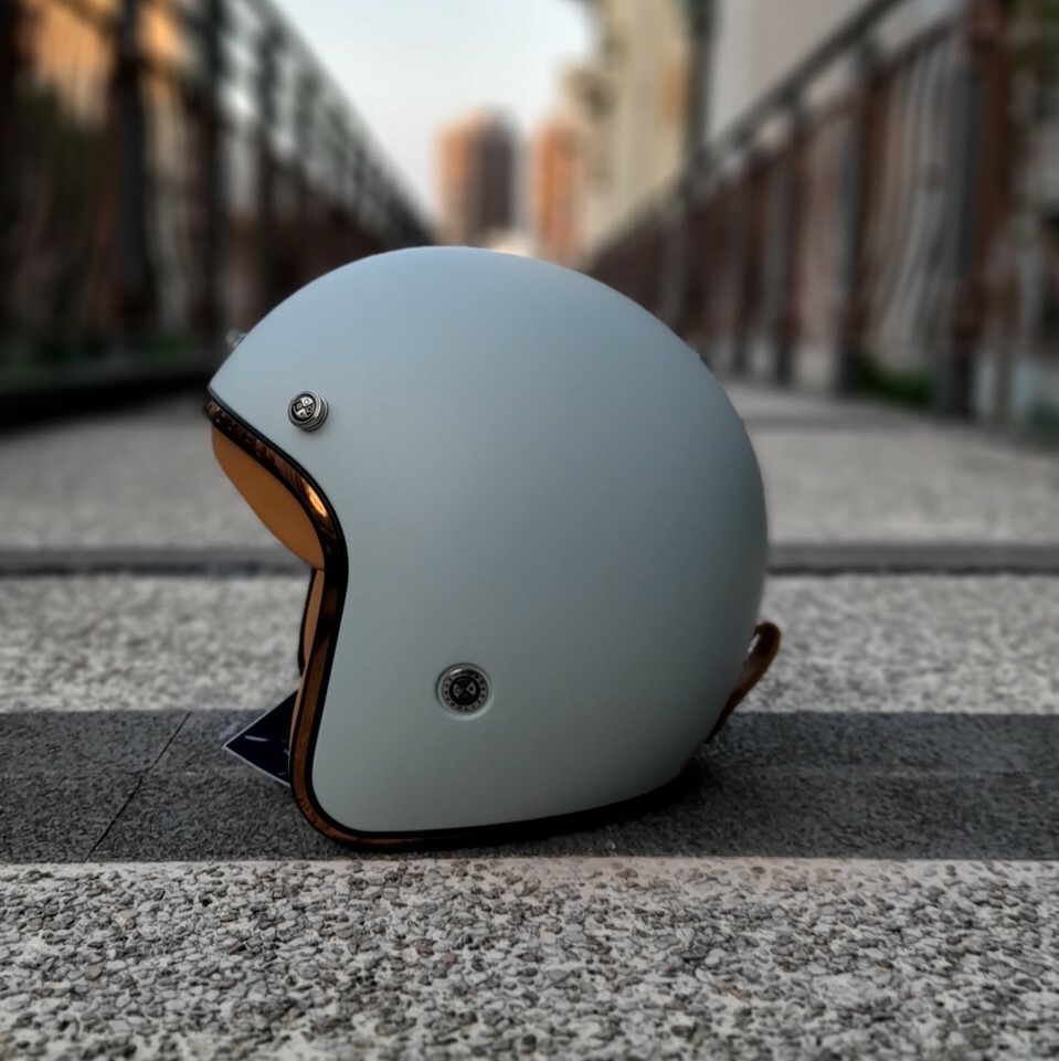 PARETTO FLICKA 芙莉卡 素色 消光鼠尾草綠 復古帽 3/4罩安全帽