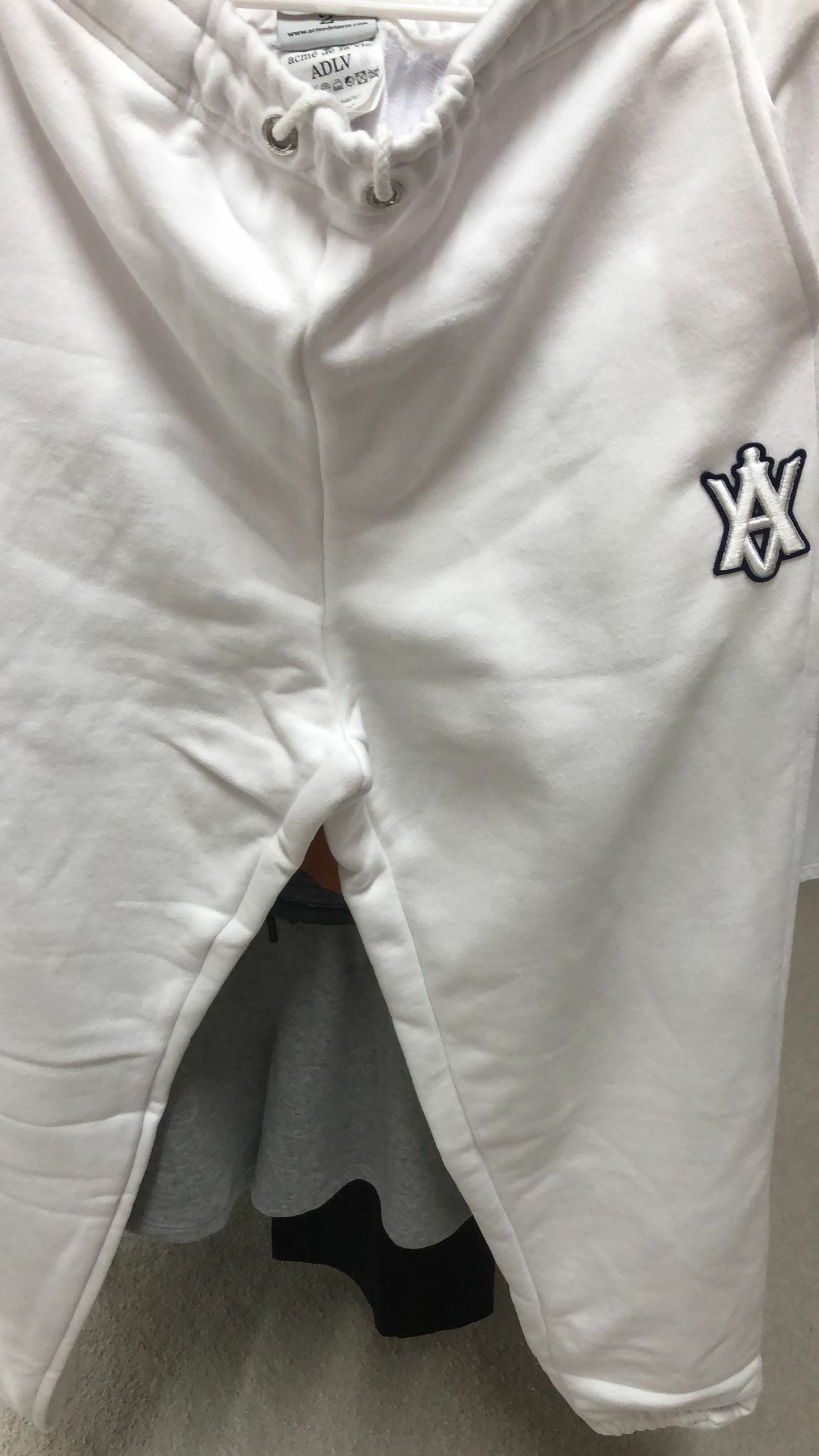 [S] ADLV A LOGO TRAINING PANTS,WHITE, ADLV22SS-PTALEP-WHT  [FINAL SALE] (SAV65)