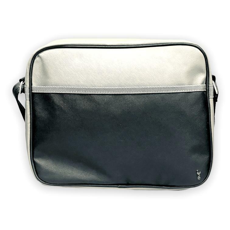 熱刺灰黑色會徽斜孭袋