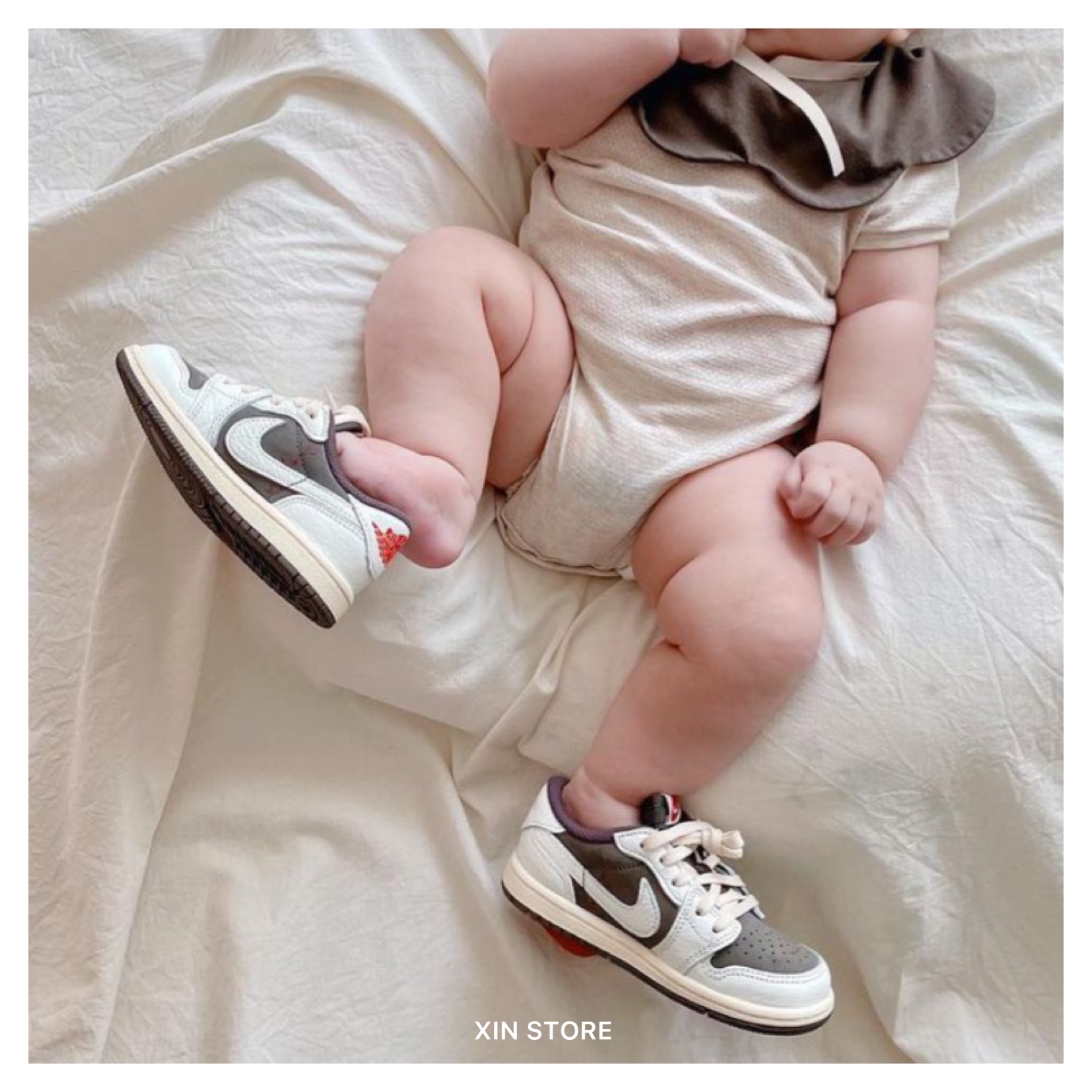 Nike Air Jordan 1 Low x Travis Scott Reverse Mocha 倒勾 摩卡 中小童