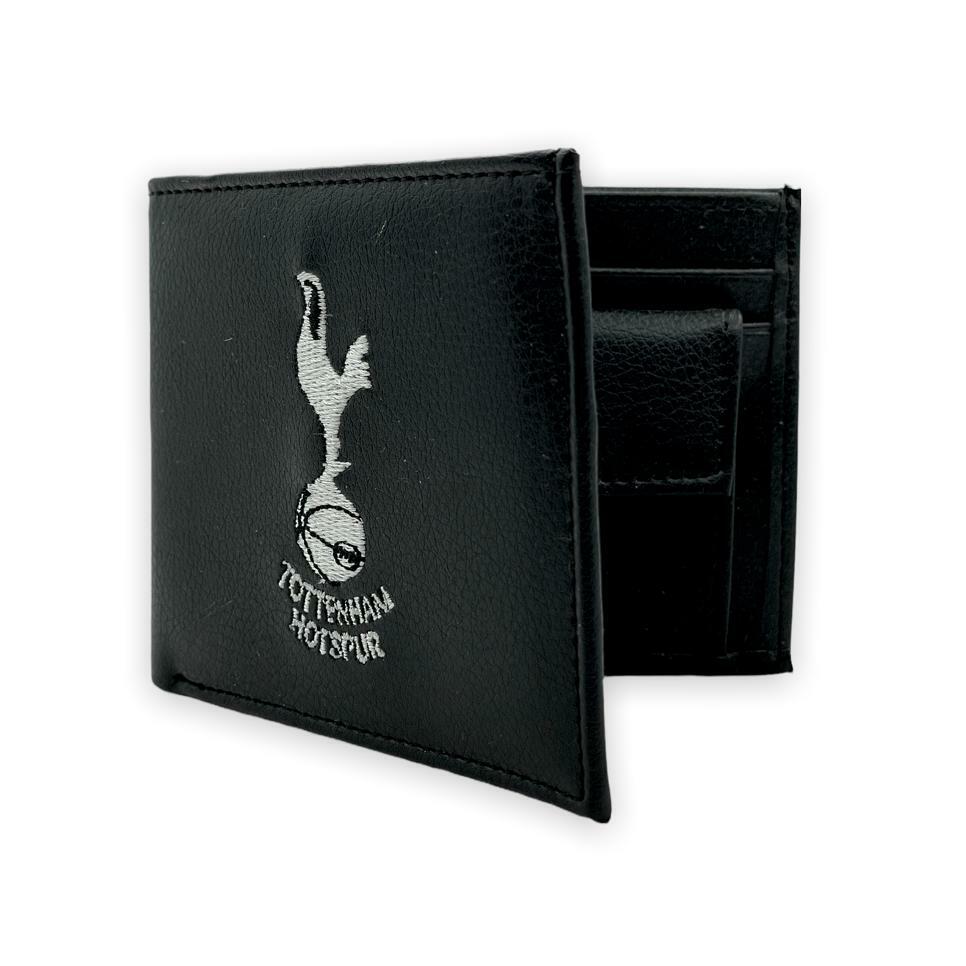 熱刺黑色繡花會徽銀包