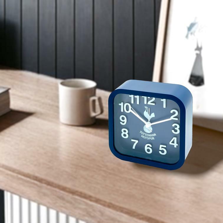 熱刺深藍色正方形鬧鐘