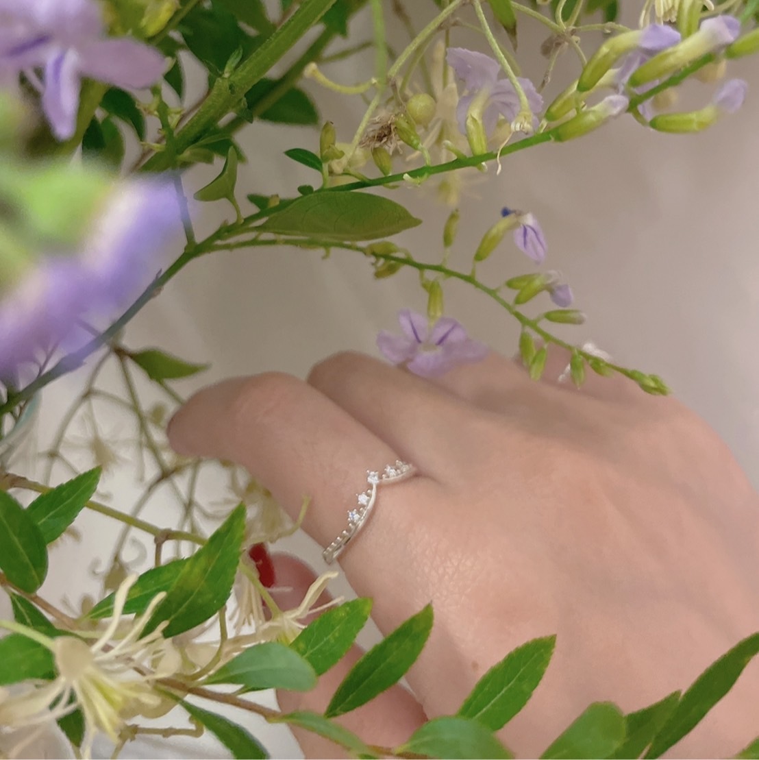 925 silver-Tiara Ring