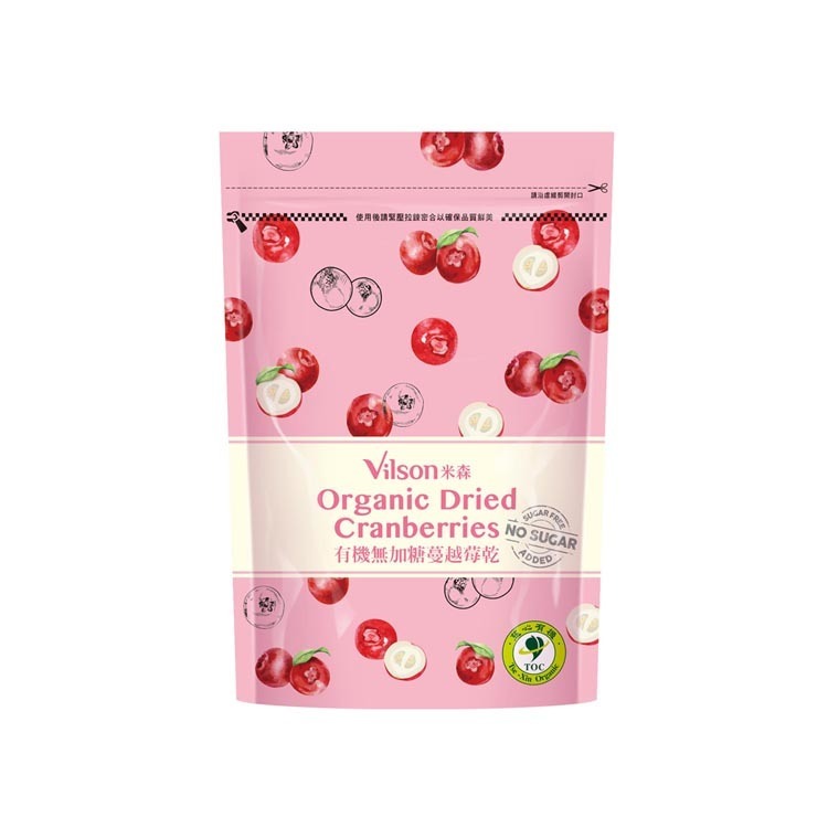 米森有機無加糖蔓越莓乾