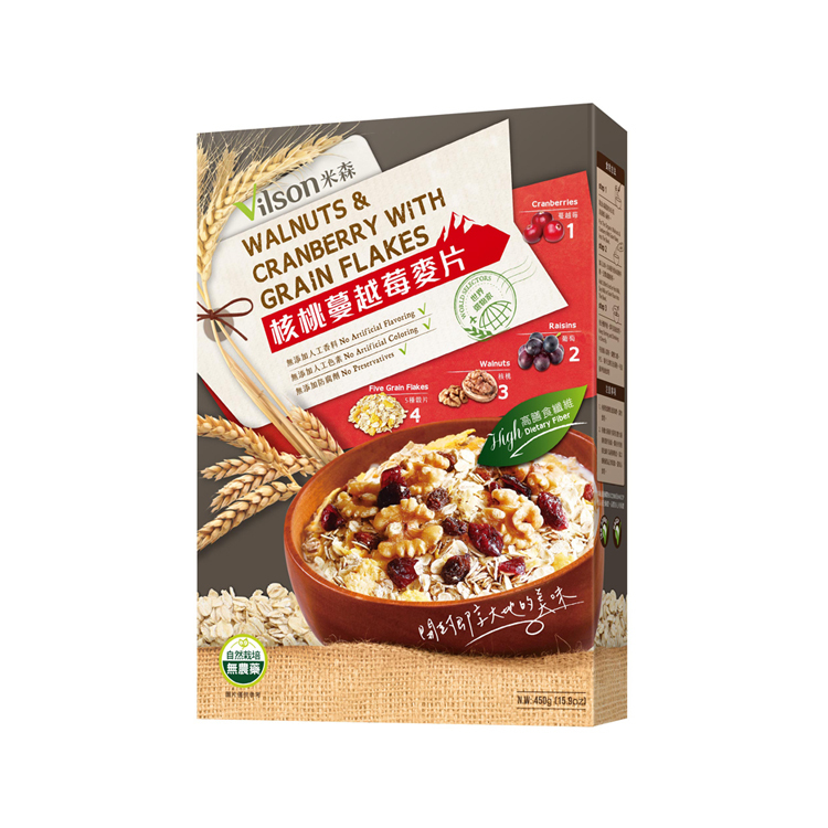 米森核桃蔓越莓麥片