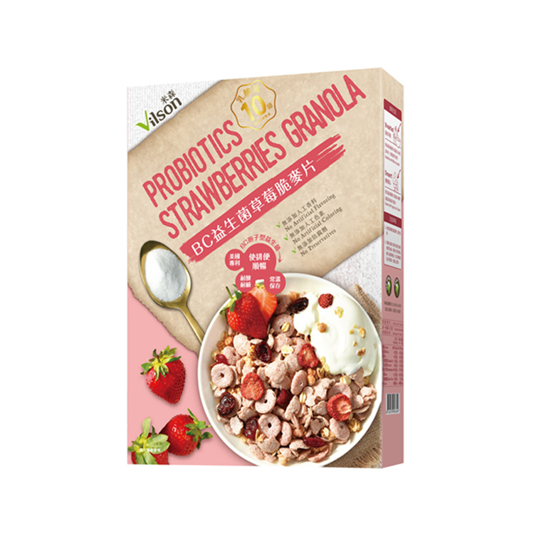 米森BC益生菌草莓脆麥片