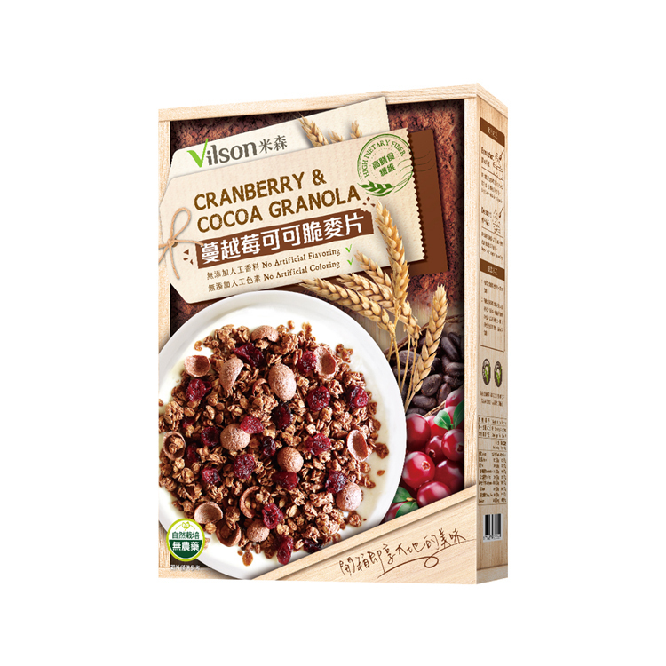 米森蔓越莓可可脆麥片