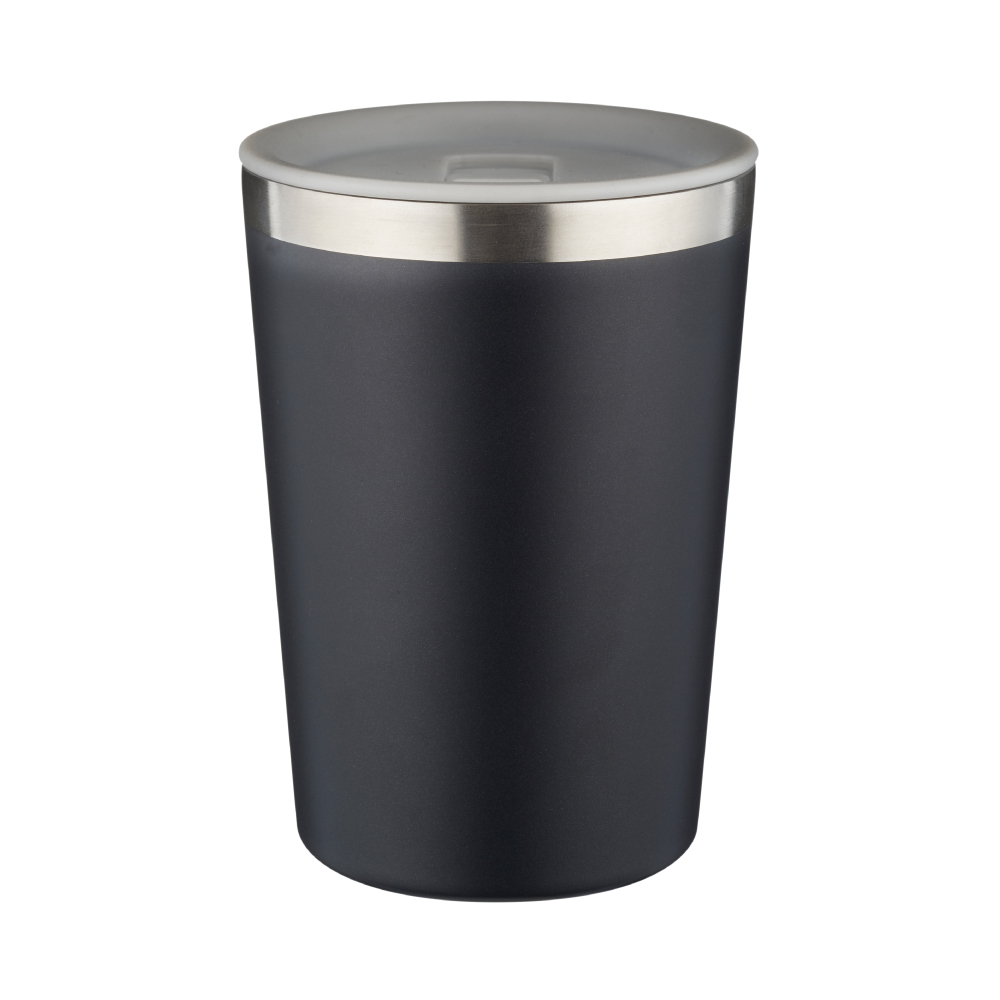 【日本和平】ZENKOUKIN抗菌易開關真空保溫杯440ml/RH-1599/時尚黑