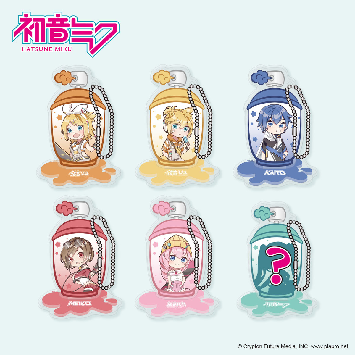 初音未來 2022-Q版盲抽壓克力吊飾(全6款)
