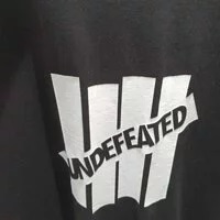 [S] UNDEFEATED BIG LOGO SHORT SLEEVE T-SHIRT, BLACK, UDFATS004BK (SMW55)