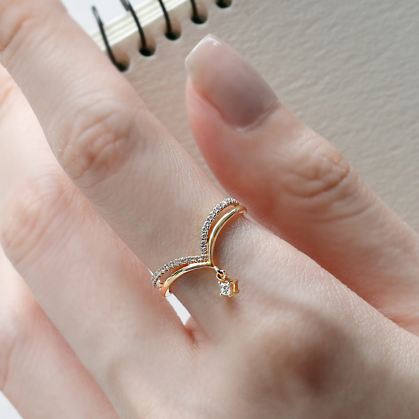 悸動II — 10分鑽石線戒