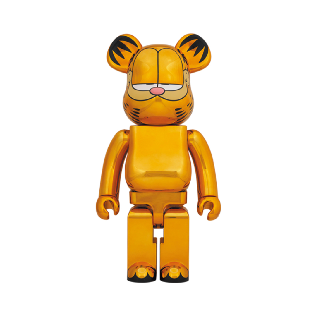 BE@RBRICK GARFIELD GOLD CHROME Ver. 1000％