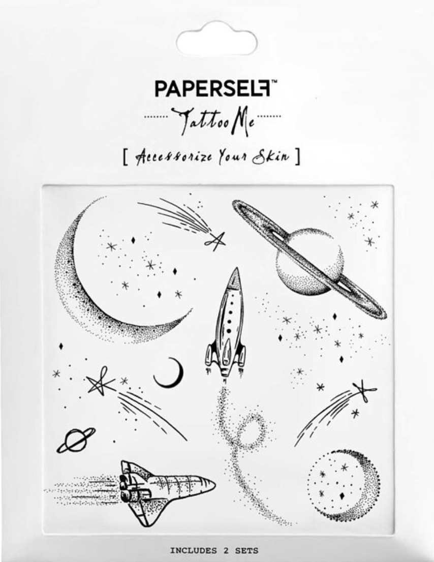 Paperself｜漫遊星際 Space 刺青紋身貼紙