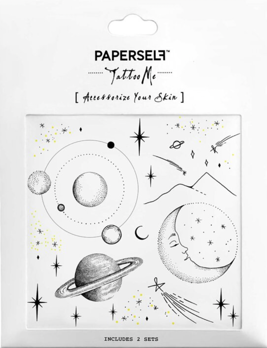 Paperself｜漫遊星際 Space 刺青紋身貼紙
