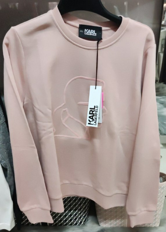 [S] KARL LAGERFELD KAMEO PULLOVER,PINK, 20WW1808-506 (SKL254)