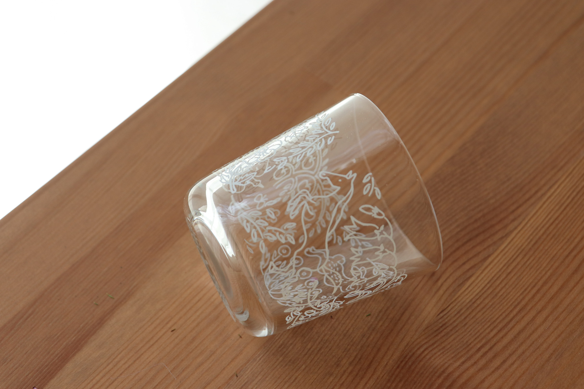 插畫家 淺野みどり Midori Asano動物花草玻璃杯