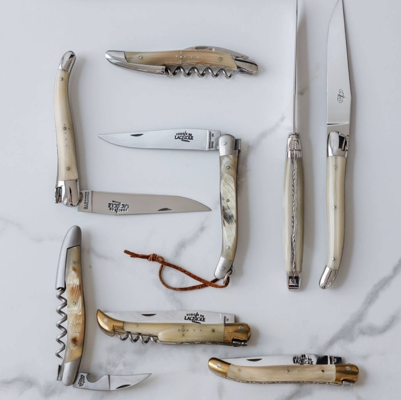 FORGE DE LAGUIOLE | 白牛角開瓶器