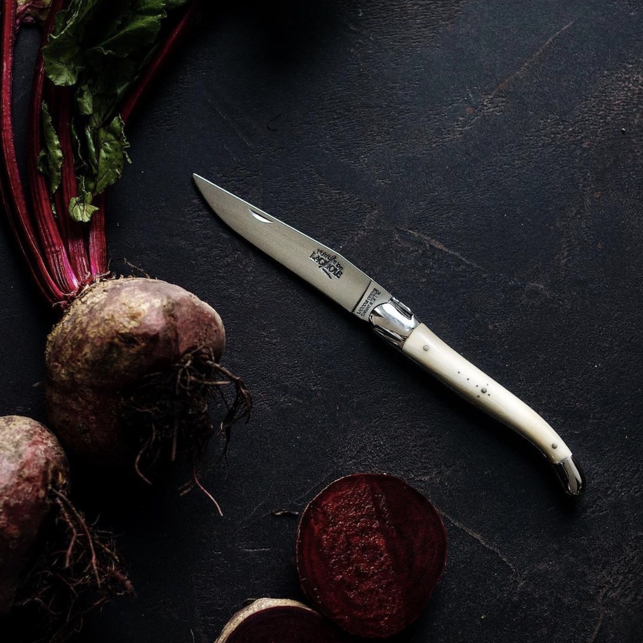 FORGE DE LAGUIOLE | 牛骨握柄2件餐具禮盒組 (亮面)