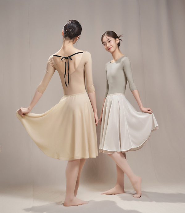 韓國eflora【EB-Reversible Skirt 雙面穿排練長紗裙】