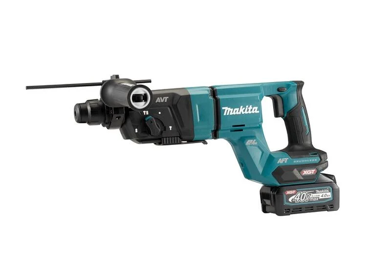 ＊中崙五金【附發票】牧田 40V充電式無刷四溝鎚鑽 4.0雙電池 HR007GM201 非HR007GZ