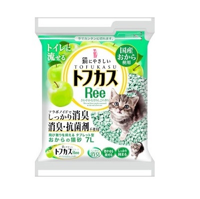 日本爽快青蘋果味 環保豆腐砂 7L
