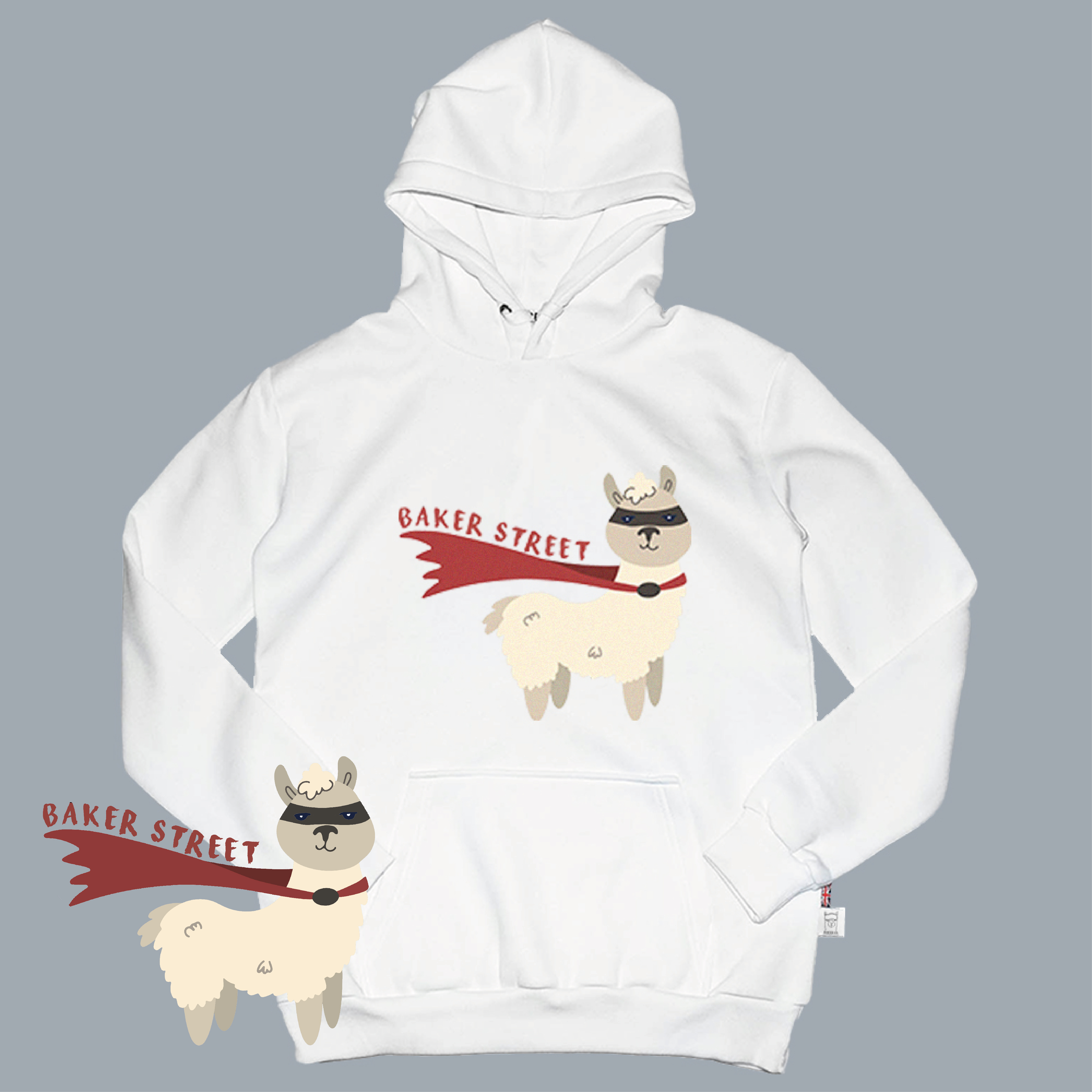 Masked Alpaca 蒙面駝 高磅數長袖帽T