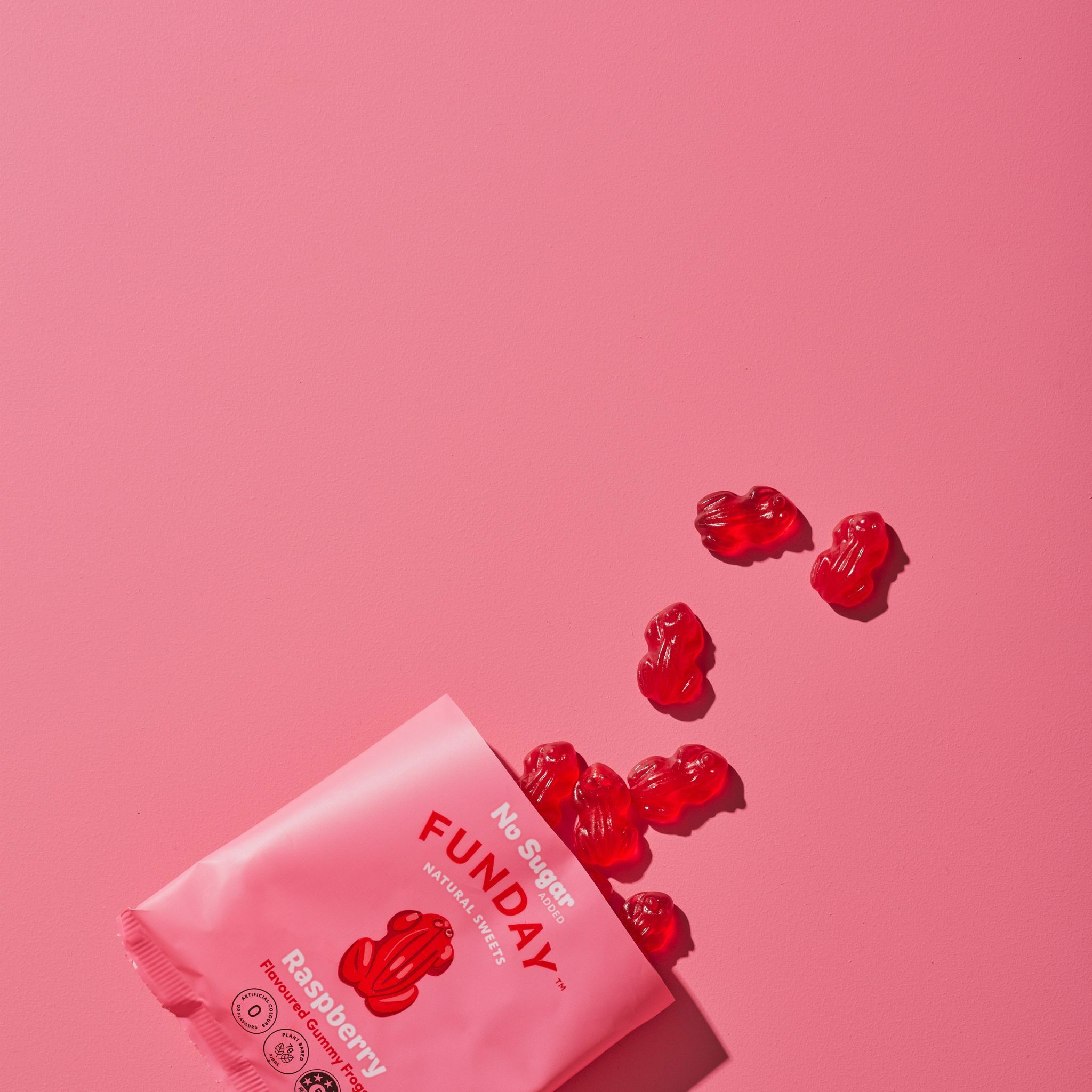 Funday 天然無添加糖覆盆子軟糖 50g x3包