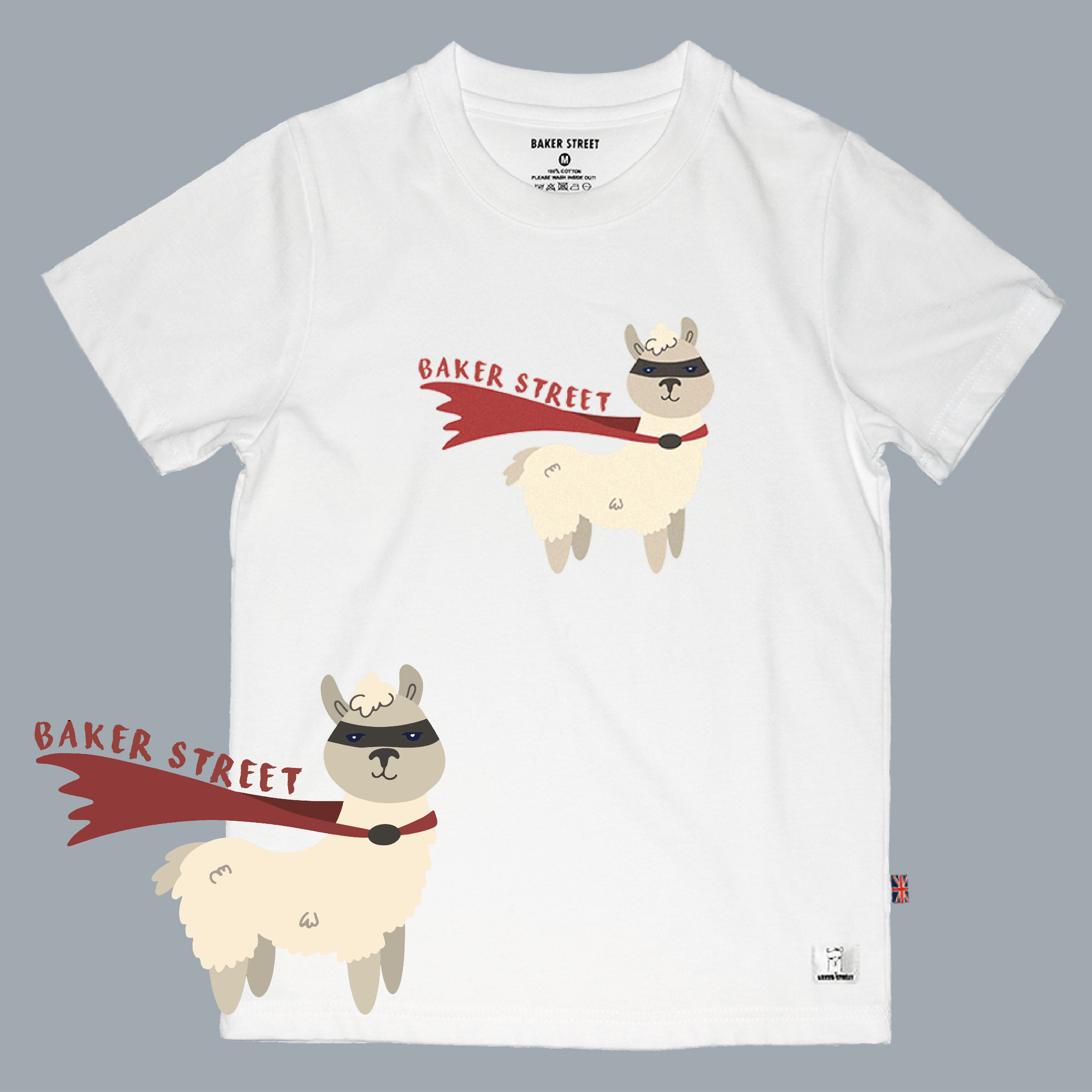Masked Alpaca 蒙面駝 童裝短T