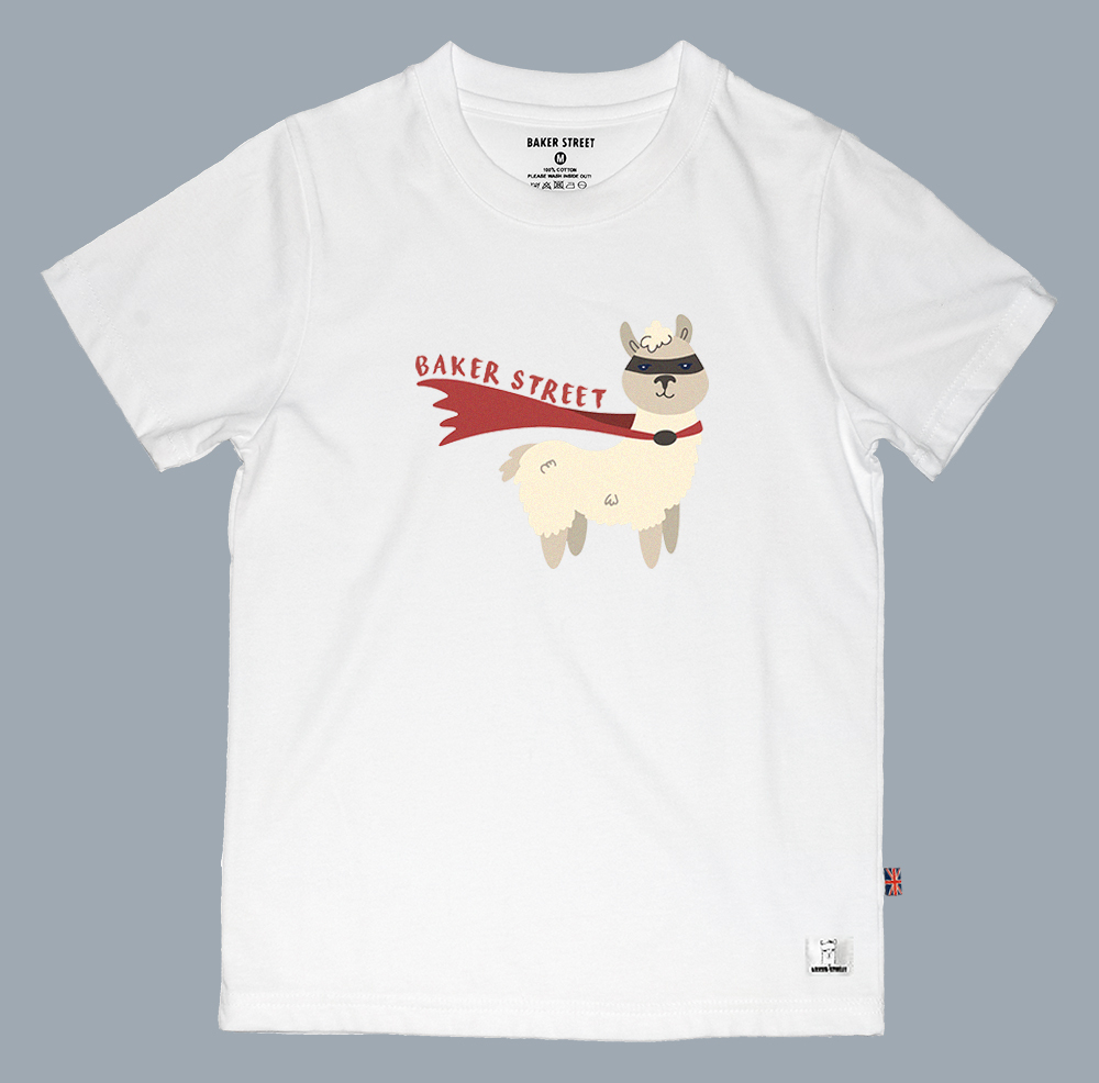 Masked Alpaca 蒙面駝 童裝短T