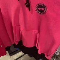 [S] KARL LAGERFELD VELOUR HOODIE, PINK PEACOCK, UHW, L1JHHD16 (SKL262)