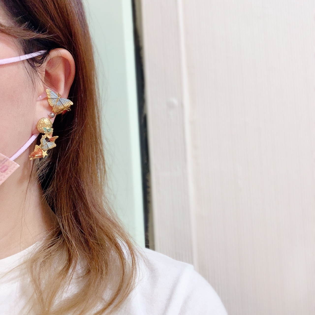Palnart Poc 蝴蝶夢耳環/耳骨夾