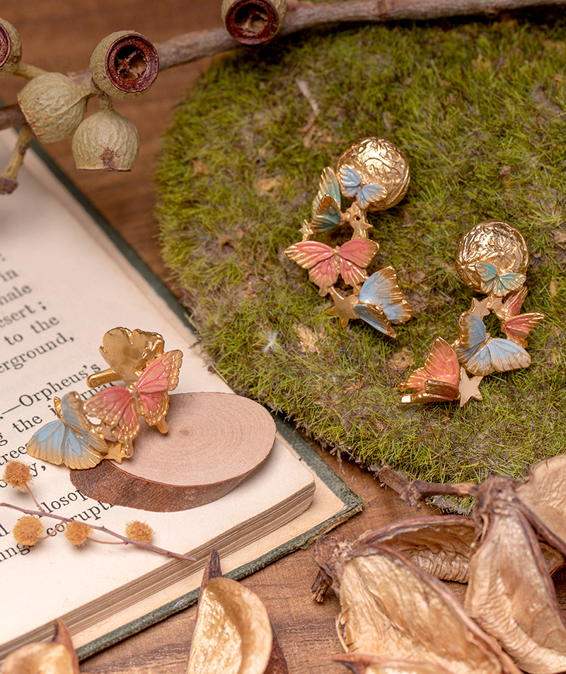 Palnart Poc 蝴蝶夢耳環/耳骨夾