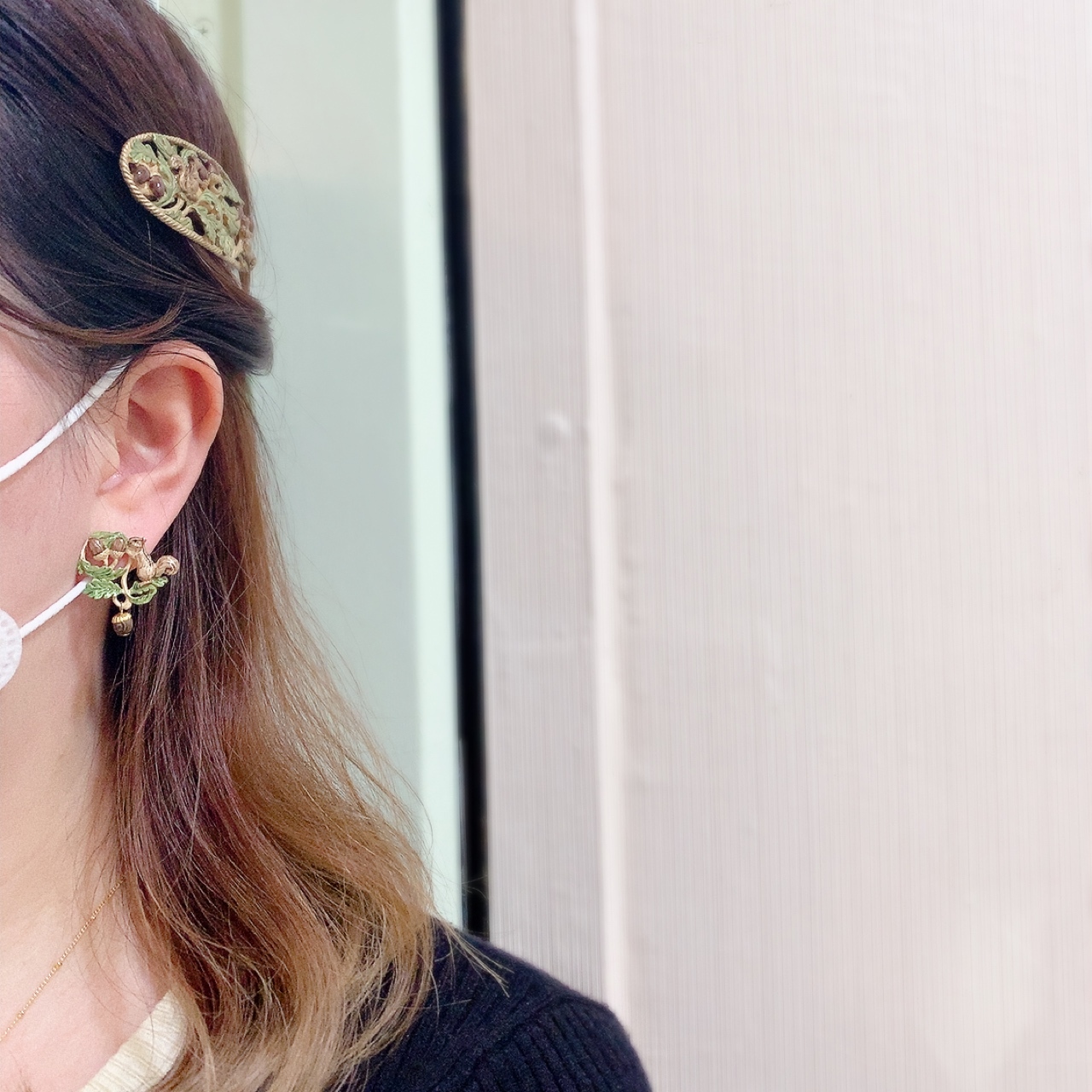 Palnart Poc 松鼠的森林耳環/頸鏈/髮夾