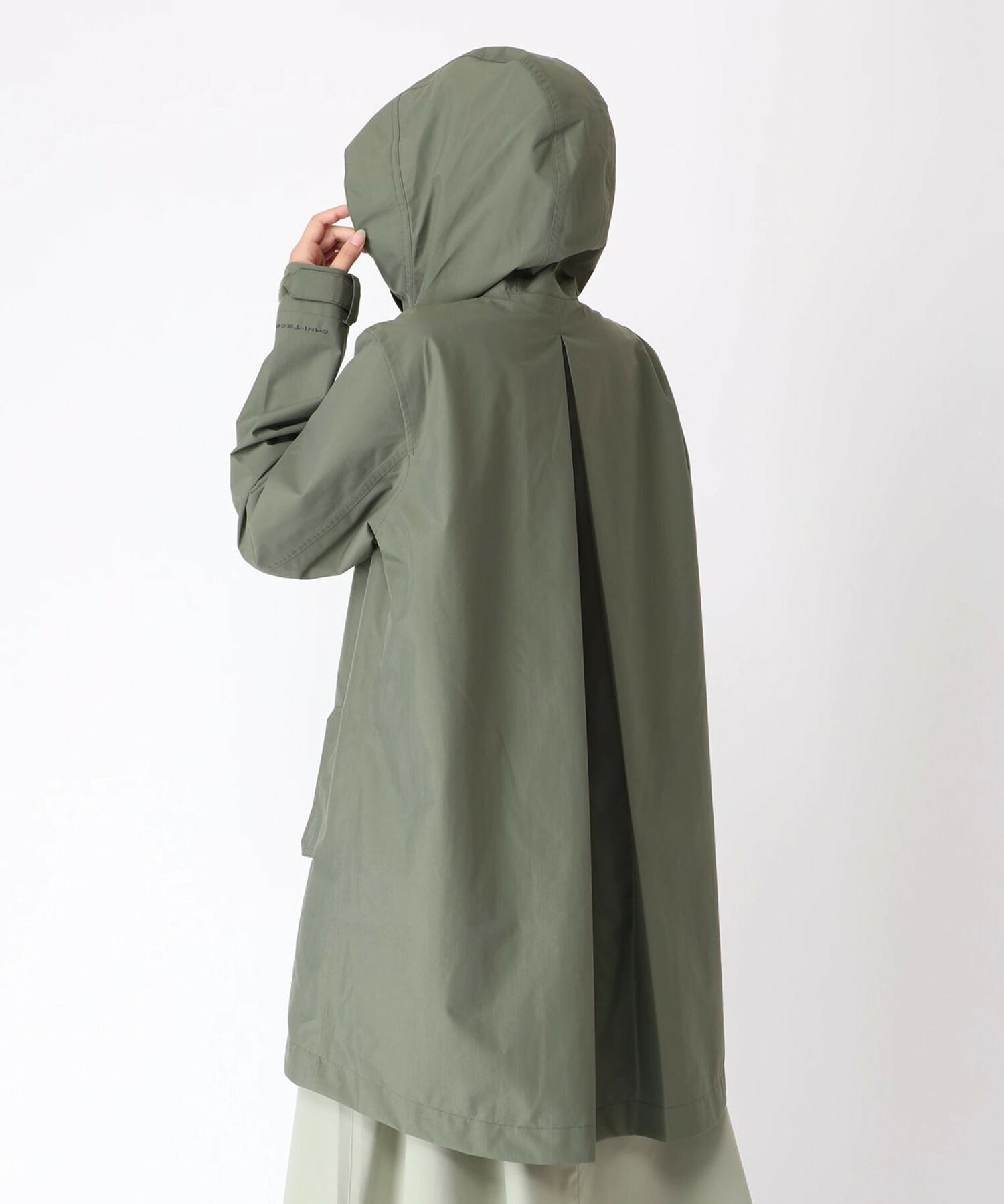 COLUMBIA 哥倫比亞 長雨衣 長版 大衣 外套 綠色 女