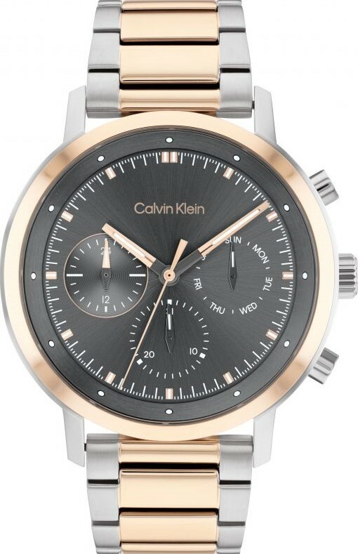 萬年鐘錶 - Calvin Klein   CK   質感經典三眼男錶  25200064   錶徑42MM