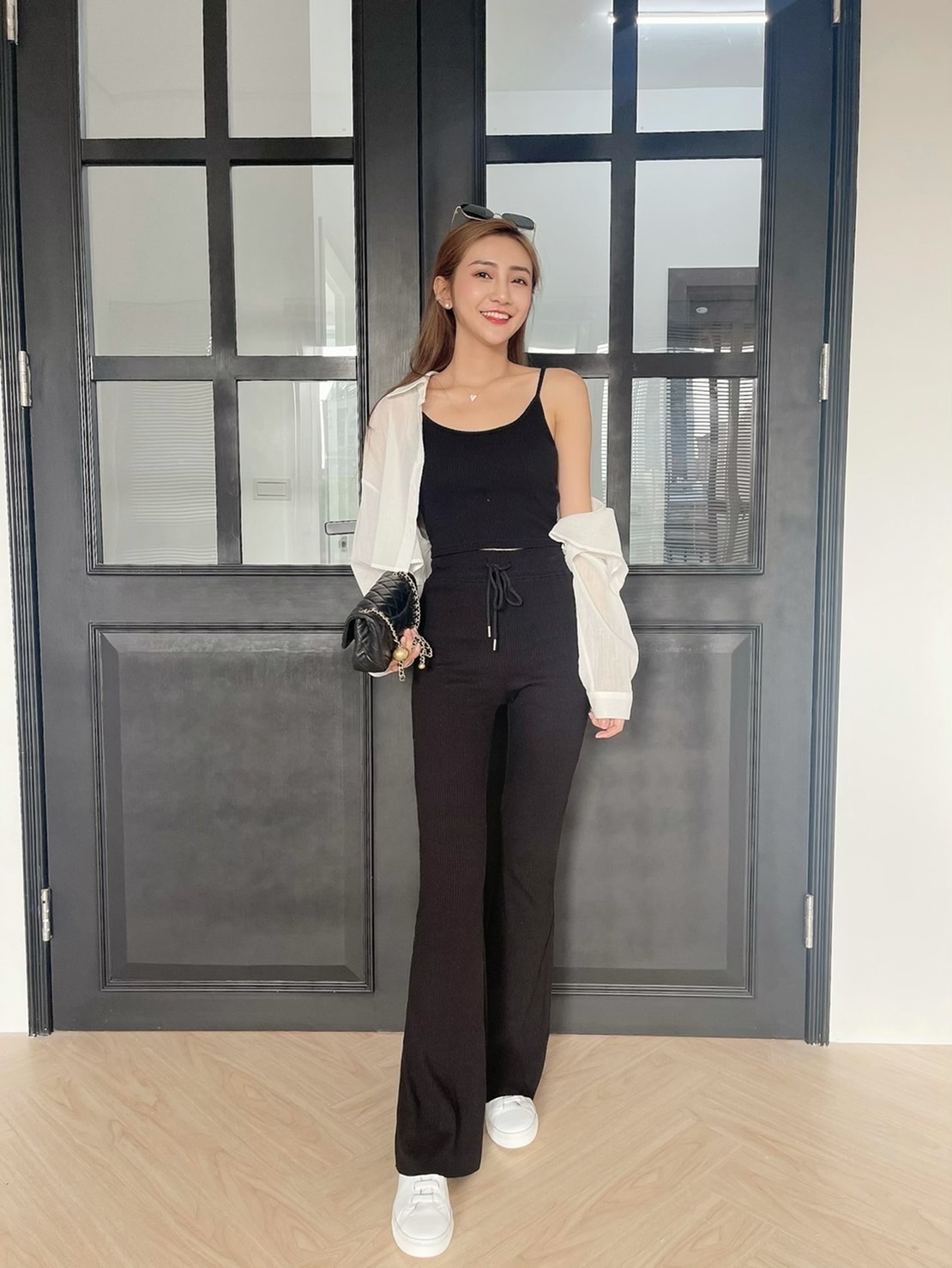 🍁08.17直播新品］💥一穿就回不去］🇰🇷正韓超好穿百搭真皮套式小白鞋（22.5-25）