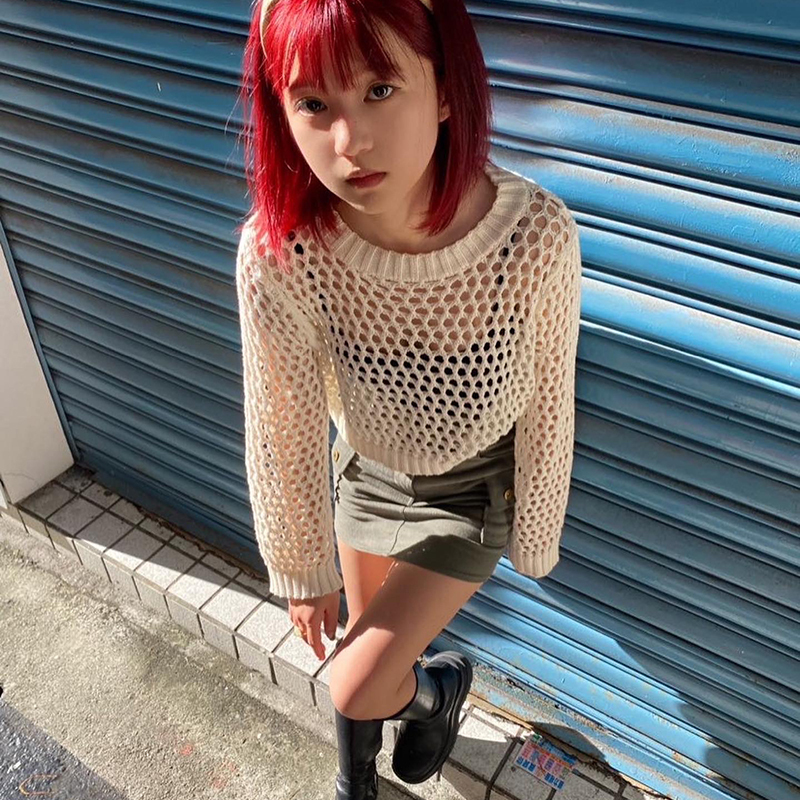 鏤空薄款針織衫