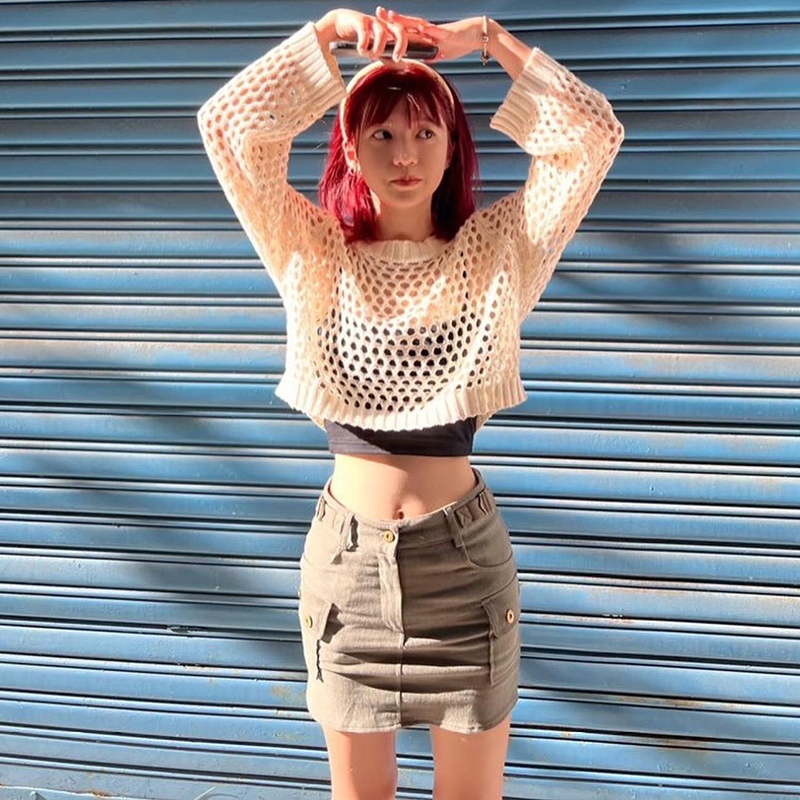 鏤空薄款針織衫