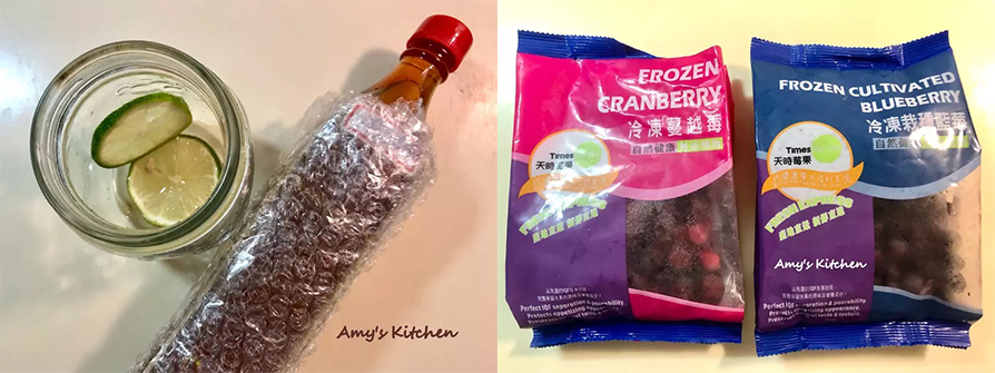 1.檸檬洗淨切片，依喜歡的酸度增減，爸媽觀霧山莊買的蜂蜜，用量可依喜好增減